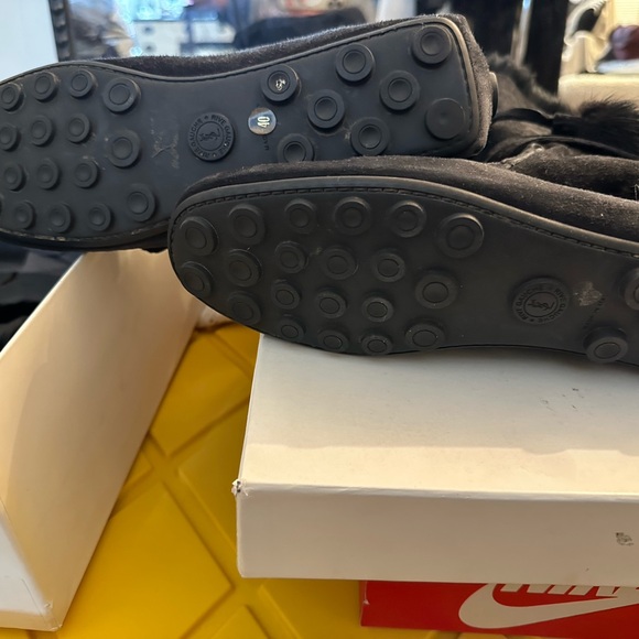 Yves Saint Laurent Rive Moccasin Boots rabbit fur size 40. - Picture 9 of 11